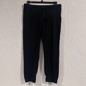UNIQLO Men’s Soft Jogger Pants – Navy – Cotton Stretch – Size L – Minimalist Com